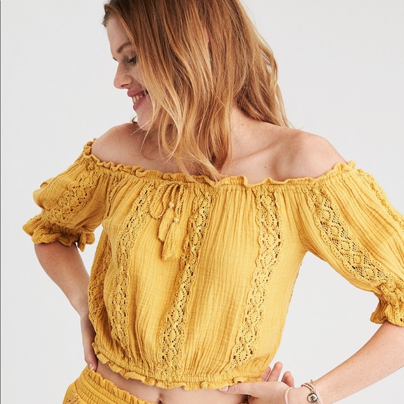 American Eagle Outfitters Tops - Plus Size AE Off the Shoulder Top